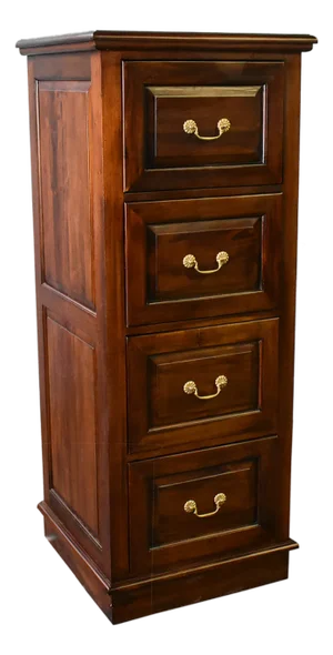 Legacy 4 Drawer File Cabinet - Brown Walnut