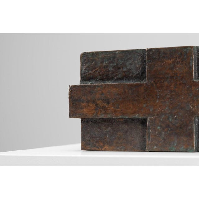 Green Holy Water Font in Bronze by Jan de Jong, Eindhoven, 1966 For Sale - Image 8 of 18