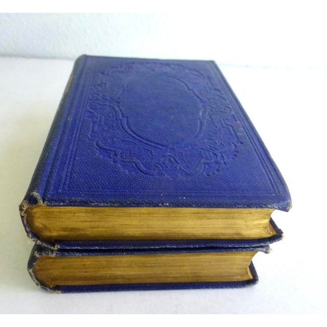 Blue A Smalll Pair of 1865 Hawthorne 'Twice Told Tales' Books For Sale - Image 8 of 8