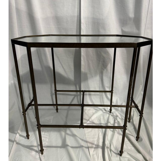 Barnes Iron Octagon Side Table For Sale - Image 4 of 4