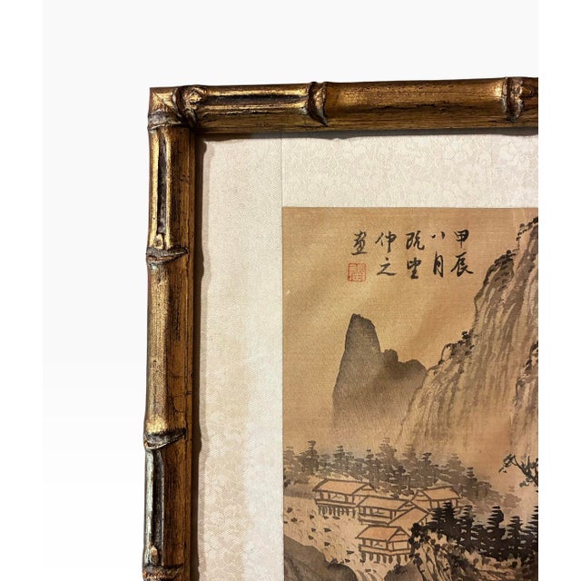 A Pair of Chinese Paintings, Ink and Color on Silk, 20th Century, Signed For Sale - Image 4 of 14