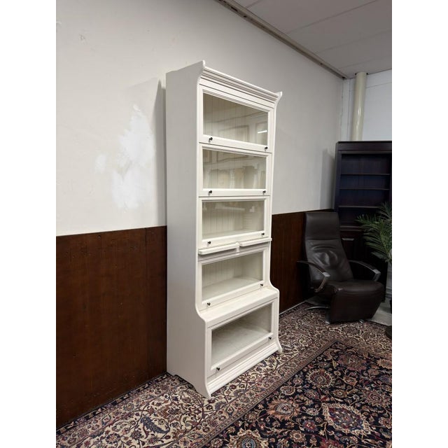 English White Bookcase from Globe Wernicke For Sale - Image 4 of 12