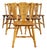 1950s Maple Dutch Brutalist Style Dining Chairs, Set of 6 For Sale