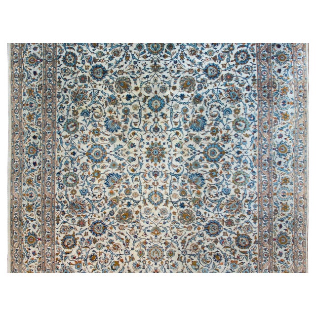 Vintage Persian Kashan Rug For Sale In Chicago - Image 6 of 14