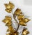 Metal Vintage Italian Gilt Tole Metal Wall Candle Sconces, a Pair For Sale - Image 7 of 8