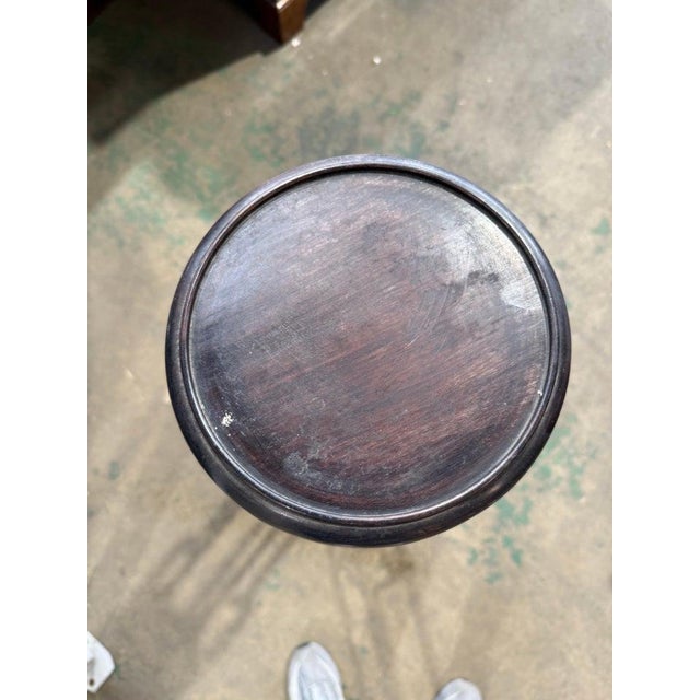 Art Nouveau Carved Wooden Plant Stand For Sale - Image 6 of 9