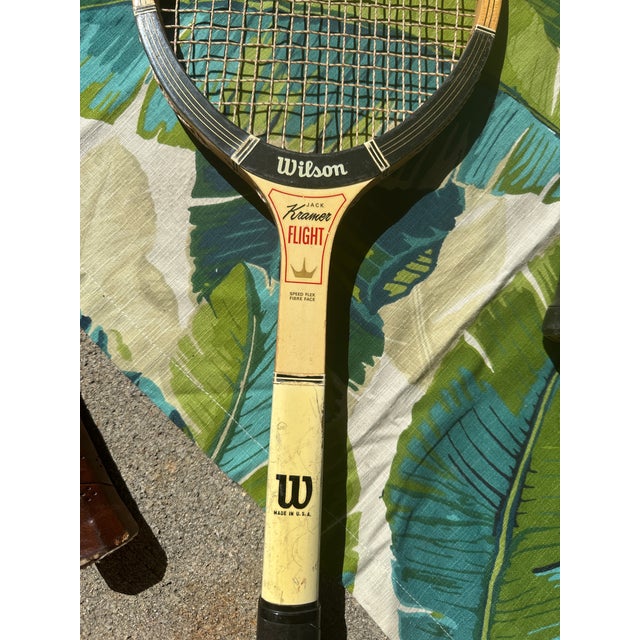 Up for consideration is a beautiful vintage collection of Wilson wooden tennis rackets including: Miss Chris, T-Flight,...
