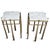 Luna Stone & Bronze Side Table For Sale - Image 11 of 14