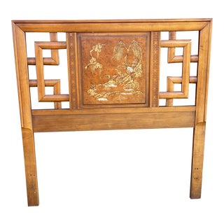 Henry Link Mandarin Wooden Twin Headboard For Sale