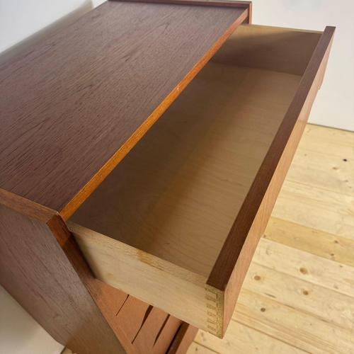Brown Mid-Century Danish Teak Chest of Drawers, 1960s For Sale - Image 8 of 10