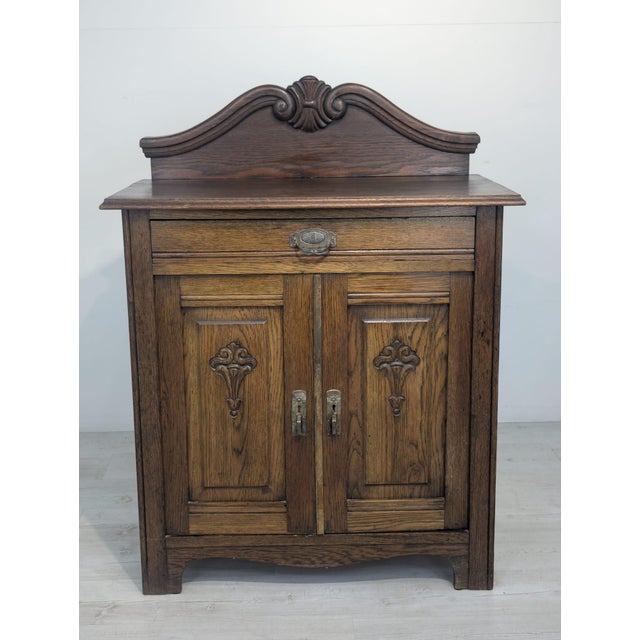Antique Early 20th Century Chest of Drawers in Oak Wood For Sale - Image 14 of 14
