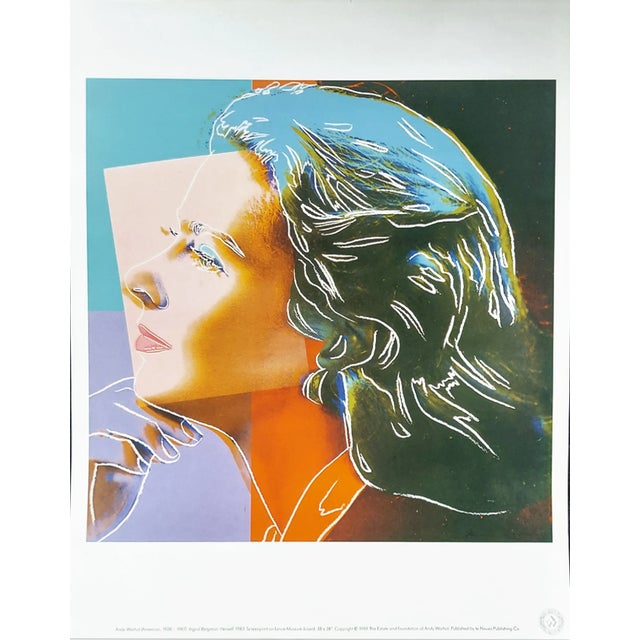 Artist: Andy Warhol Country: USA Title: Ingrid Bergman Herself 1971 Printed: 1989 offset on high-quality smooth finish...