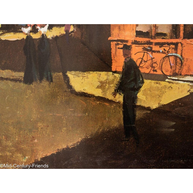 Blue A Street in Montmartre Travel Poster For Sale - Image 8 of 14