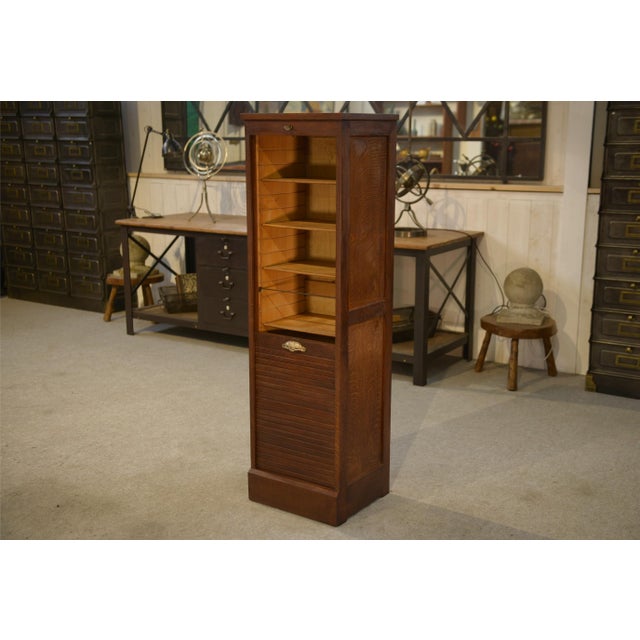 1950s Oak Filing Cabinet, 1950s For Sale - Image 5 of 10