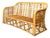 Vintage Stacked Rattan Sofa For Sale