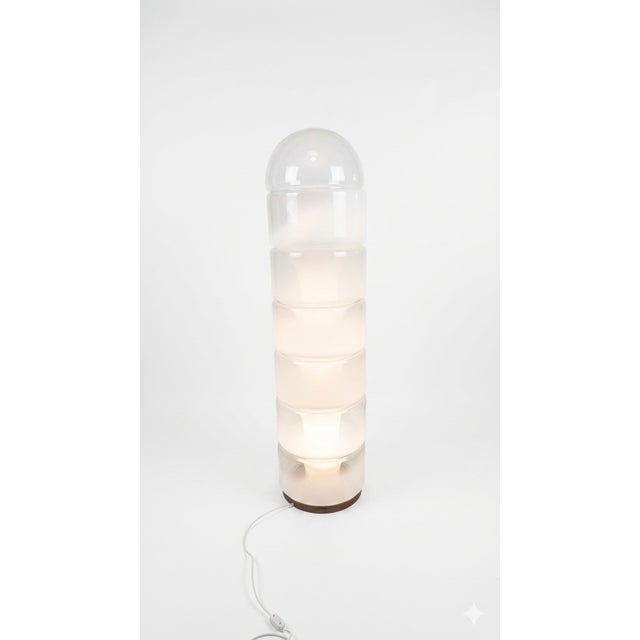 LT316 Sfumata Totem Floor Lamp in Sfumate Murano Glass, Brass and Metal by Carlo Nason for AV Mazzega, 1980s For Sale - Image 17 of 17