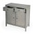 This stylish console cabinet combines Modern minimalism with Eastern design elements. Featuring clean lines and a Gray...