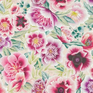 Harlequin Marsha Wallpaper in Powder/Peony/Magenta - a Sample
