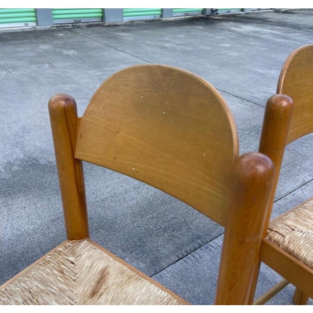 Tan Hank Lowenstein Padova Wood Dowel Counter Height Bar Stools, a Pair For Sale - Image 8 of 12