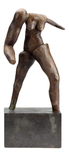 Bionic Woman Solid Bronze Sculpture