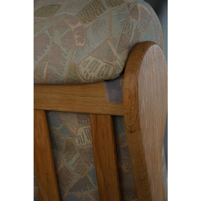 Vintage Danish Lounge Chairs in Oak and Textile by Henning Kjærnulf, 1950s, Set of 2 For Sale - Image 12 of 18