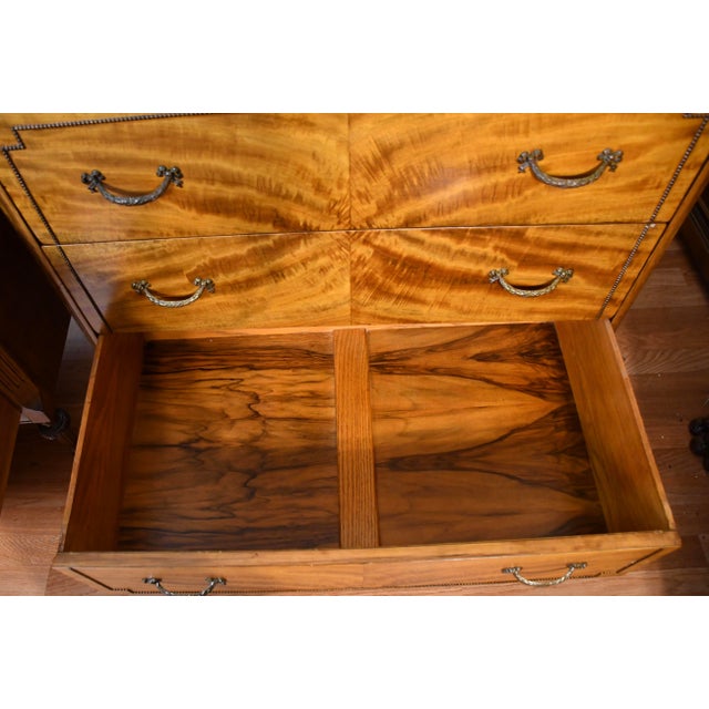 1920s Set P.Nathan Sons, Inc. New York French Kingwood High Dresser & Low Dresser, 2 Pieces For Sale - Image 13 of 18