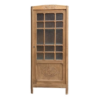 Art Deco Parisian Oak Shop Window, 1930s For Sale