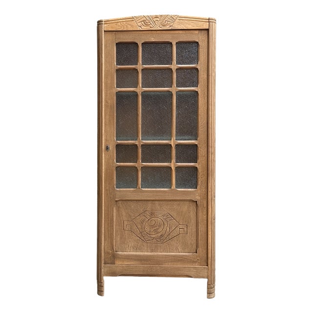 Art Deco Parisian Oak Shop Window, 1930s For Sale