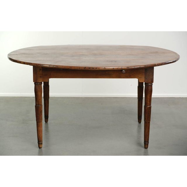 19th Century Antique 19th Century French Farmhouse Table in Walnut For Sale - Image 5 of 14