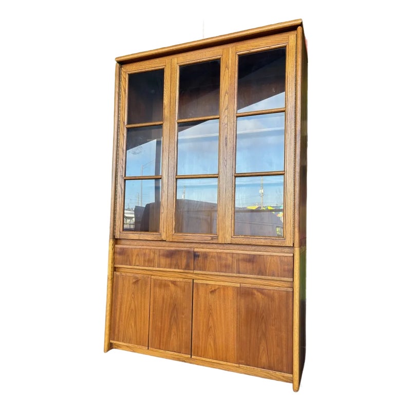 Postmod Lane Oak And Walnut Hutch