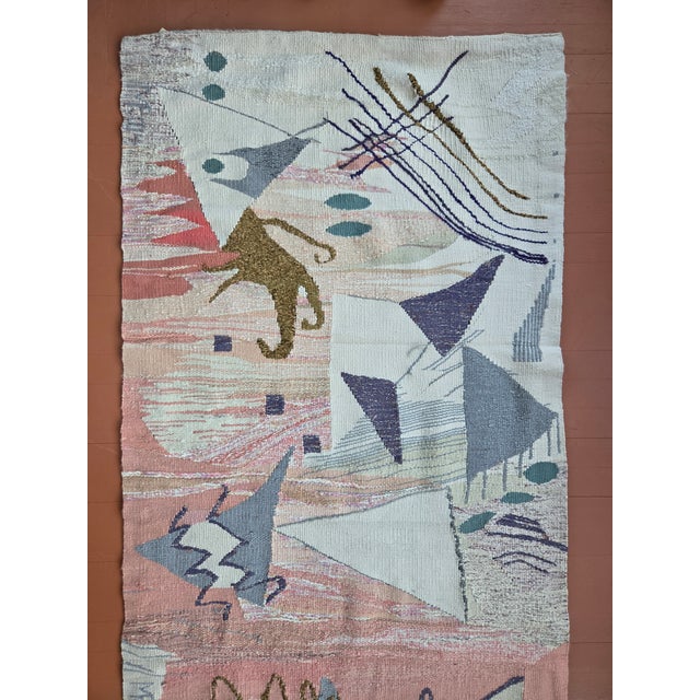 Trinity : Law of Three Series Hand Woven Tapestry For Sale - Image 9 of 10