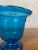 Glass Vintage Blue Cup, 1940s For Sale - Image 7 of 13