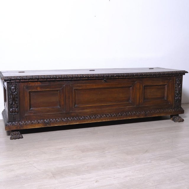 Antique Walnut Chest, Italy, 1900s For Sale - Image 15 of 18