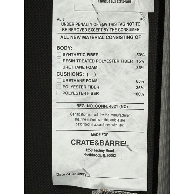 Twin Size Crate & Barrel Barrett Sleeper Sofa For Sale - Image 12 of 12