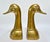 Pair of Large Mid-Century Brass Duck Head Bookends, Sarried Style, circa 1950 A striking pair of vintage Hollywood Regency...