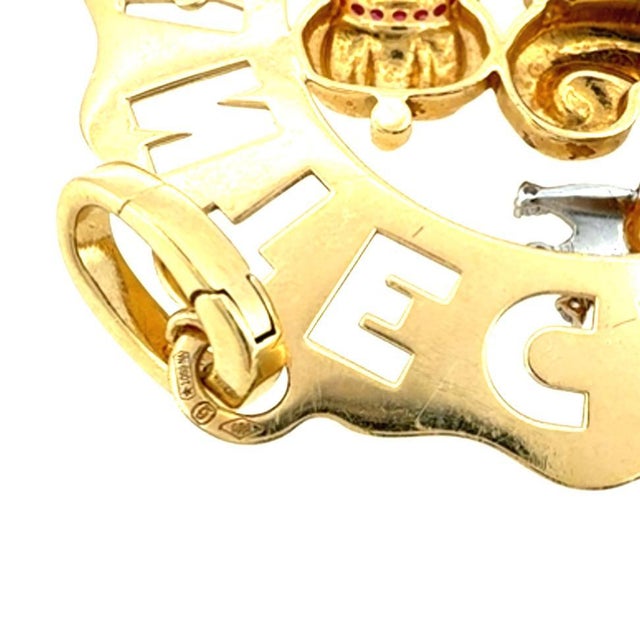 Chantecler Capri 18k Large Logo Rooster Charm For Sale - Image 10 of 11