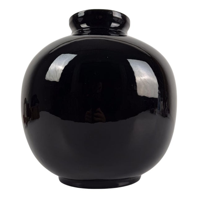 Mid-Century Italian Maiolica Vase attributed to Gariboldi for Richard Ginori San Cristoforo, 1930s For Sale