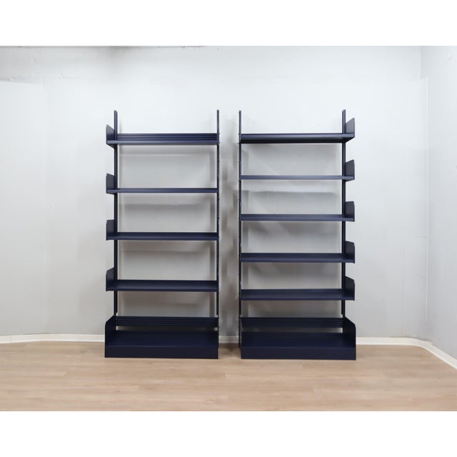 Congresso Modular Metal Bookcase from Lips Vago, 1970s, Set of 2 For Sale - Image 11 of 18