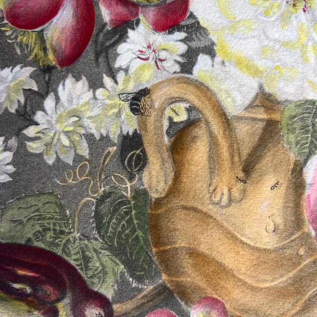 Unframed Chromolithograph Print of a Bouquet of Flowers by Joseph Nigg For Sale - Image 9 of 9