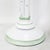 White Vintage Hand-Painted White and Green Faux Bamboo Table Lamps - a Pair For Sale - Image 8 of 10