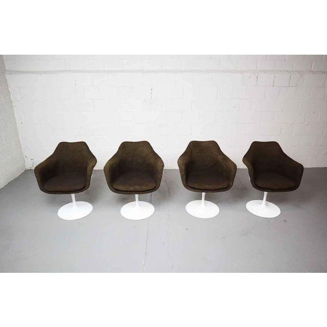 Swivel Tulip Armchairs from Knoll International, Set of 4 For Sale - Image 14 of 14
