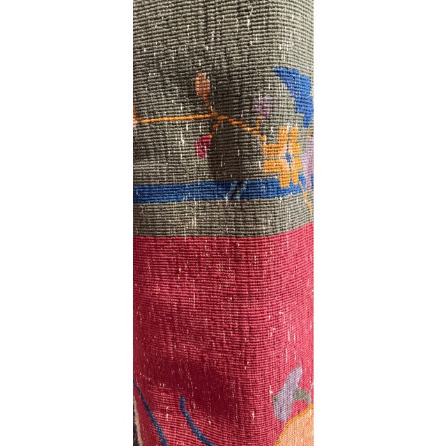 Red Large Vintage Chinese Art Deco Rug – 11'5" X 9'2" For Sale - Image 8 of 8