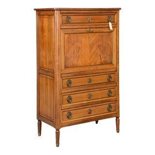 1940's French Louis Xvi Oak Secretary For Sale