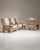 Pair of Brutalist Oak Upholstered Armchairs, Antique, France, Circa 1970 For Sale - Image 13 of 14