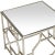Modern Top Accent Table in Silver & Mirror For Sale - Image 3 of 5