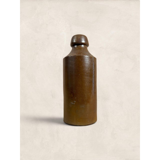1900 - 1909 Antique English Victorian R. White's Salt-Glazed Stoneware Soda Bottle For Sale - Image 5 of 6