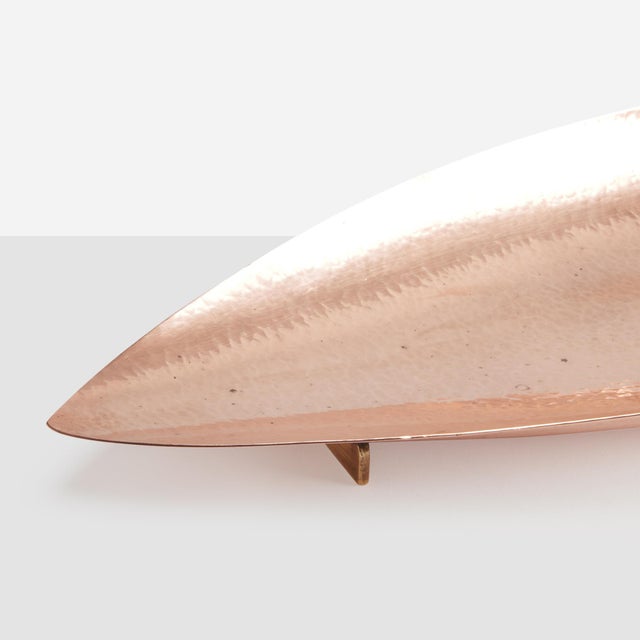 Leaf-Shaped Copper Dish by Richard Rohac For Sale - Image 11 of 12