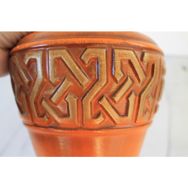Vintage Haeger Pottery Geometric Vase For Sale - Image 10 of 11