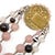 Vintage French Pink and Brown Glass Bead Statement Necklace, 1950s For Sale - Image 11 of 12