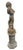 Greige Vintage Cast Stone Centerpiece Fountain Featuring a Pan Flute Playing Putto on a Column For Sale - Image 8 of 12